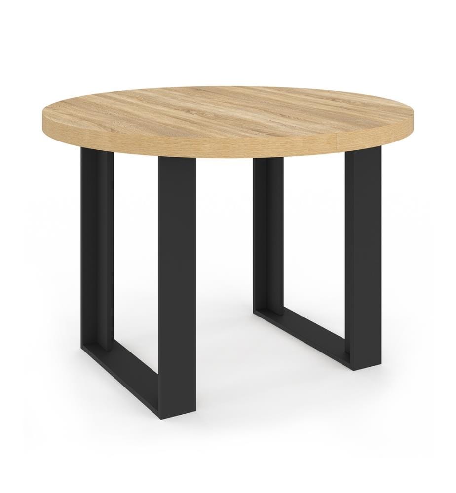 Table à manger ronde extensible Brixton Ø110-150cm