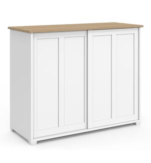 Jamy 2-Door Sideboard - White and Wood