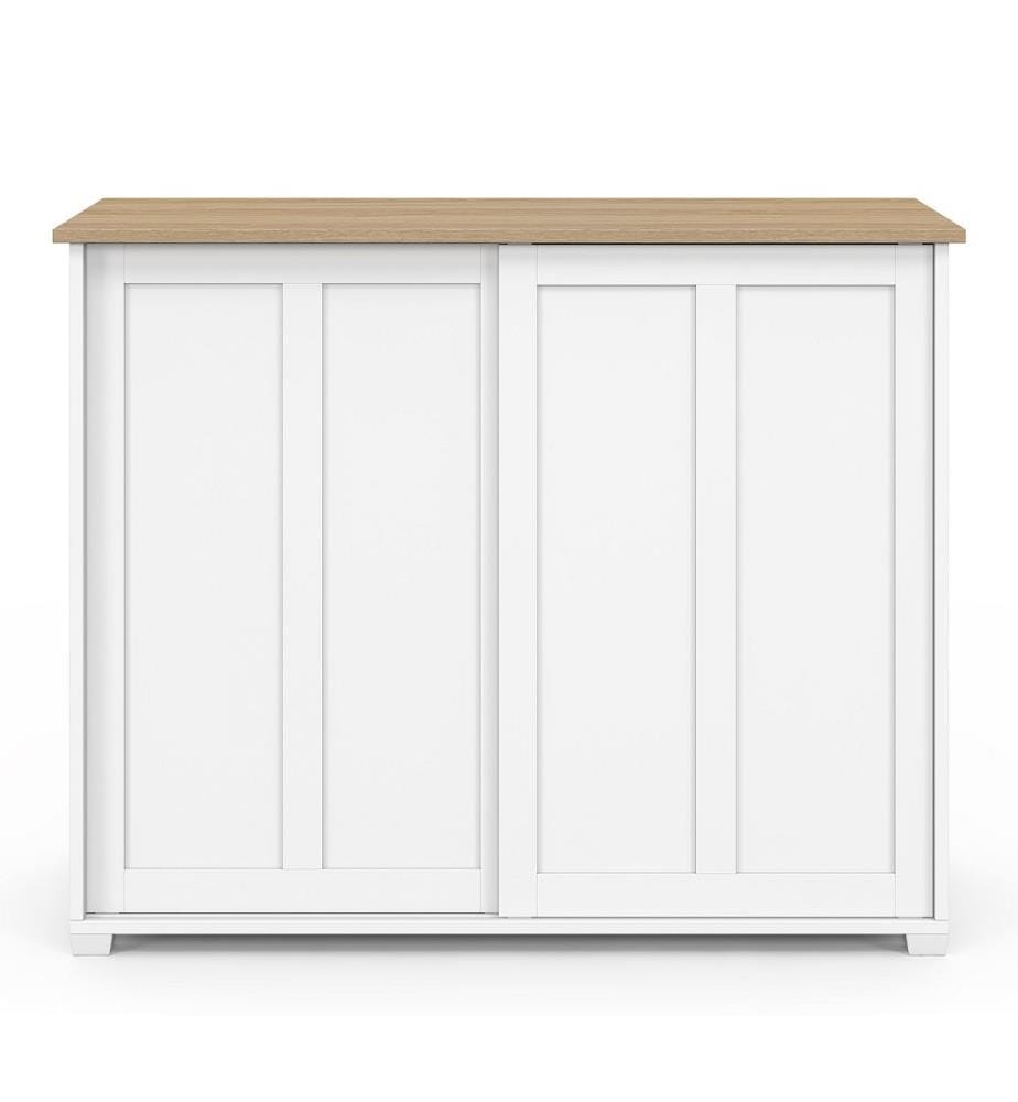 Jamy 2-Door Sideboard - White and Wood