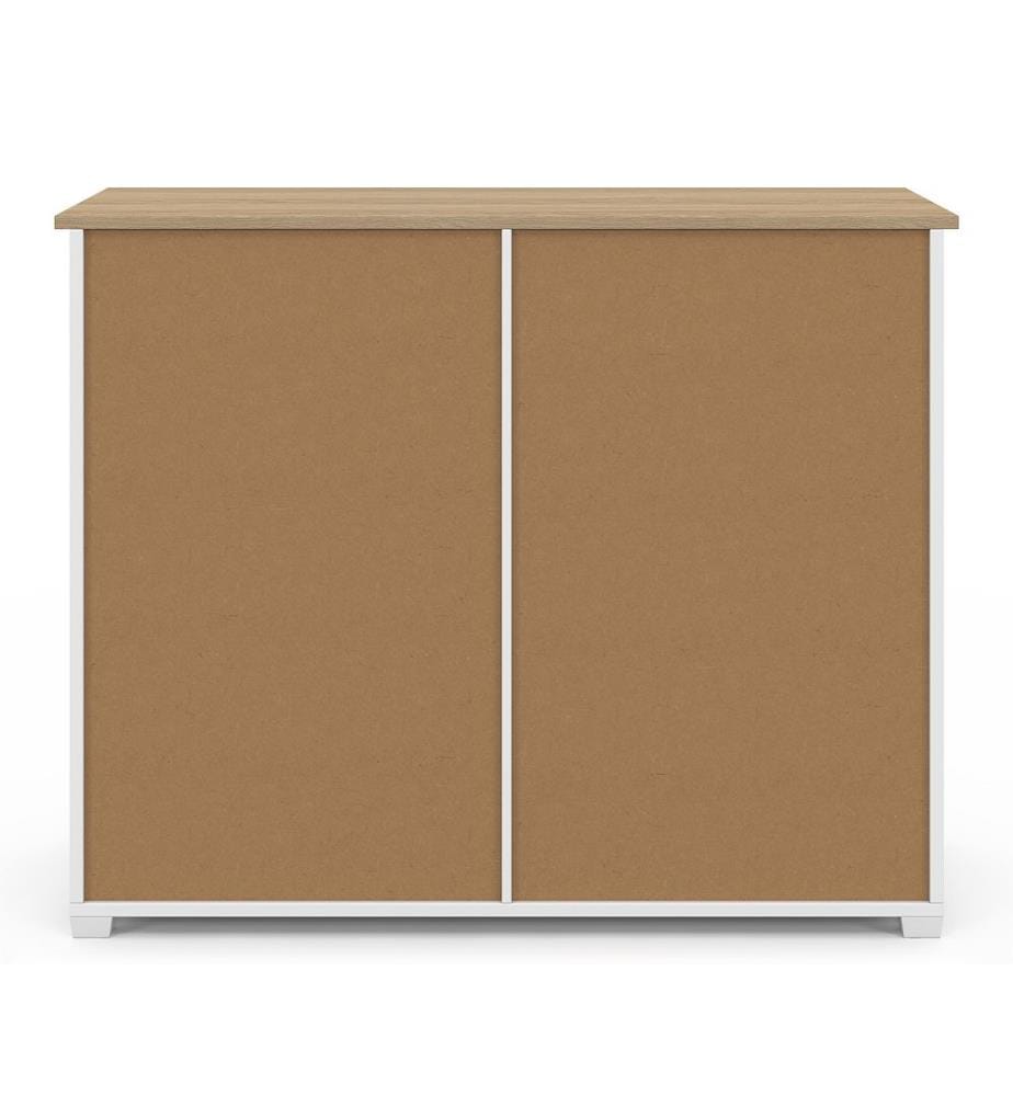 Jamy 2-Door Sideboard - White and Wood