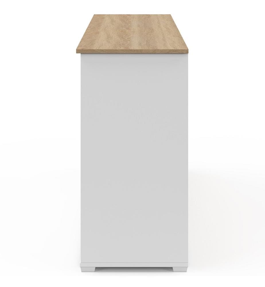 Jamy 3-Door Sideboard - White and Wood