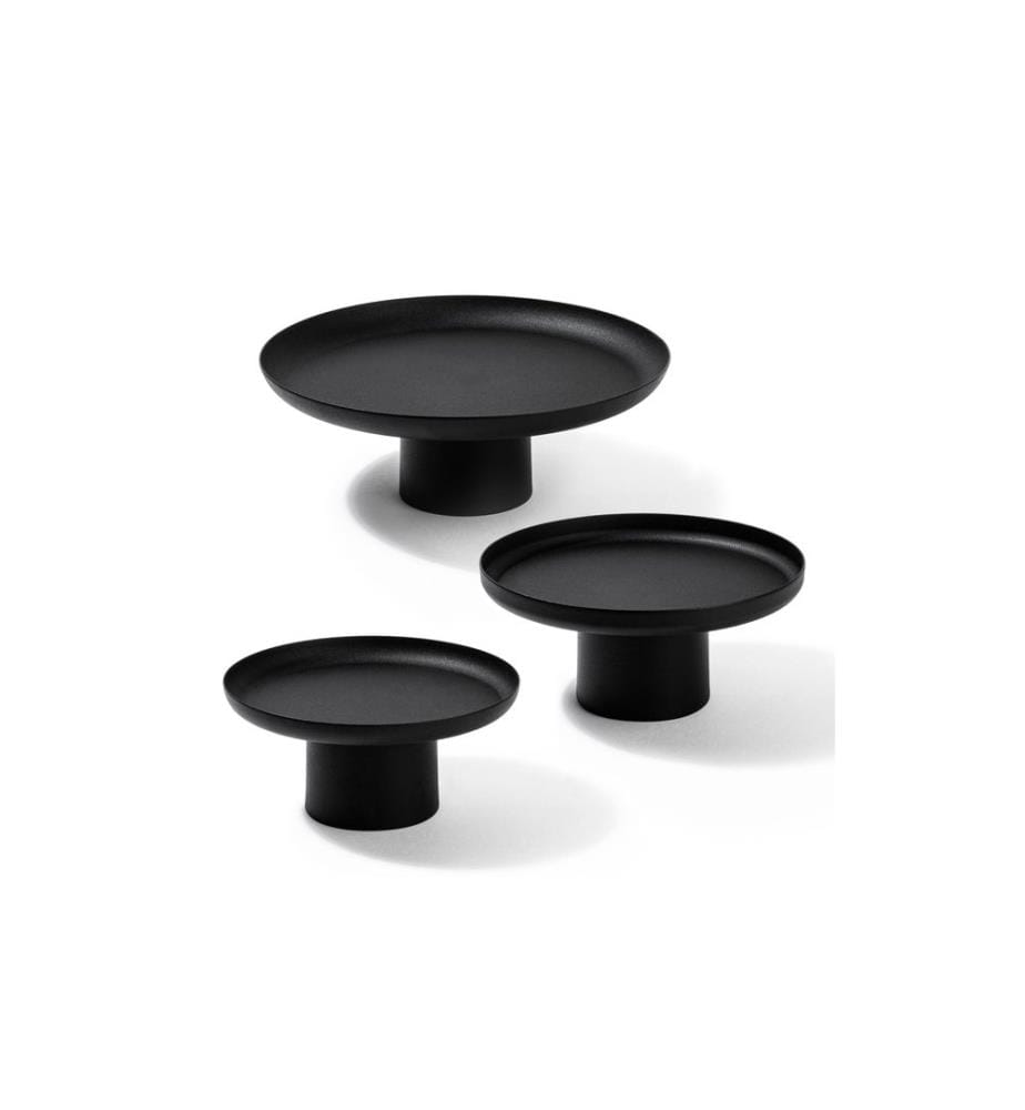 Wallxpert - Dekoschale 25.5/20.5/18.5 cm, 1 Stück, Schwarz