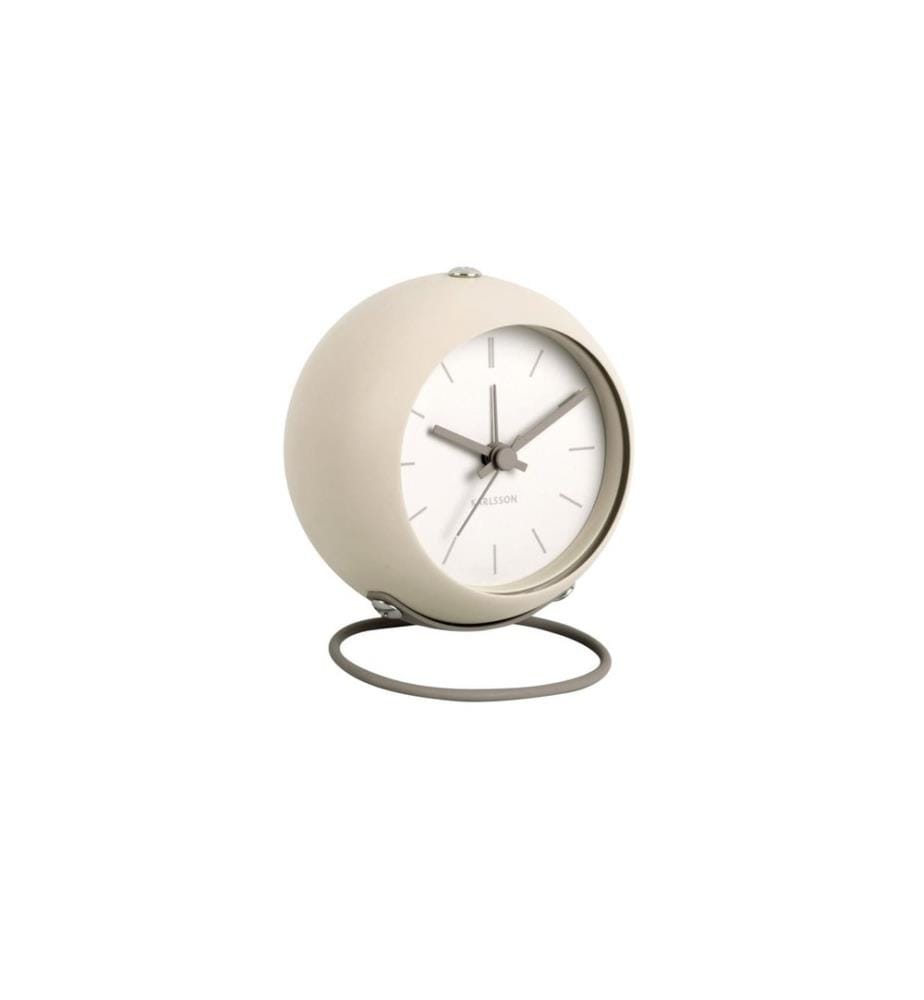 KARLSSON - Réveil classique Globe Beige