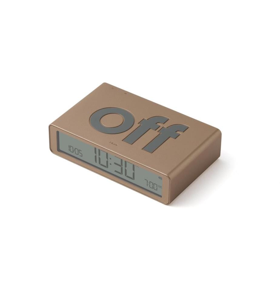 Lexon - Réveil numérique Flip Classic Doré