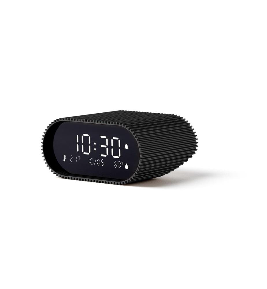 Lexon - Réveil numérique Ray Noir mat