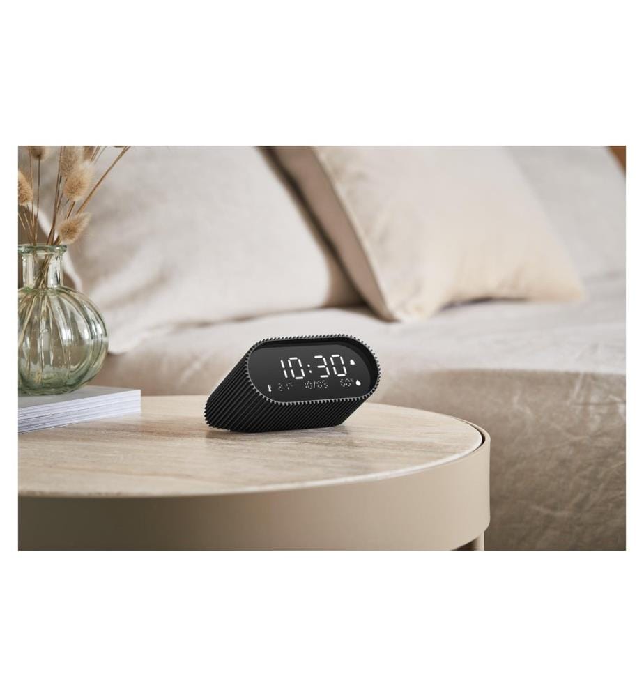 Lexon - Réveil numérique Ray Noir mat