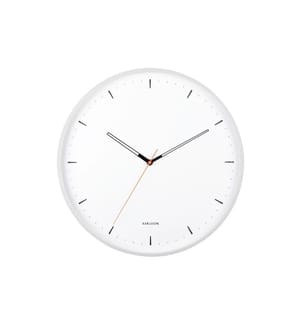 KARLSSON - Wanduhr Calm 40 cm, Weiss matt