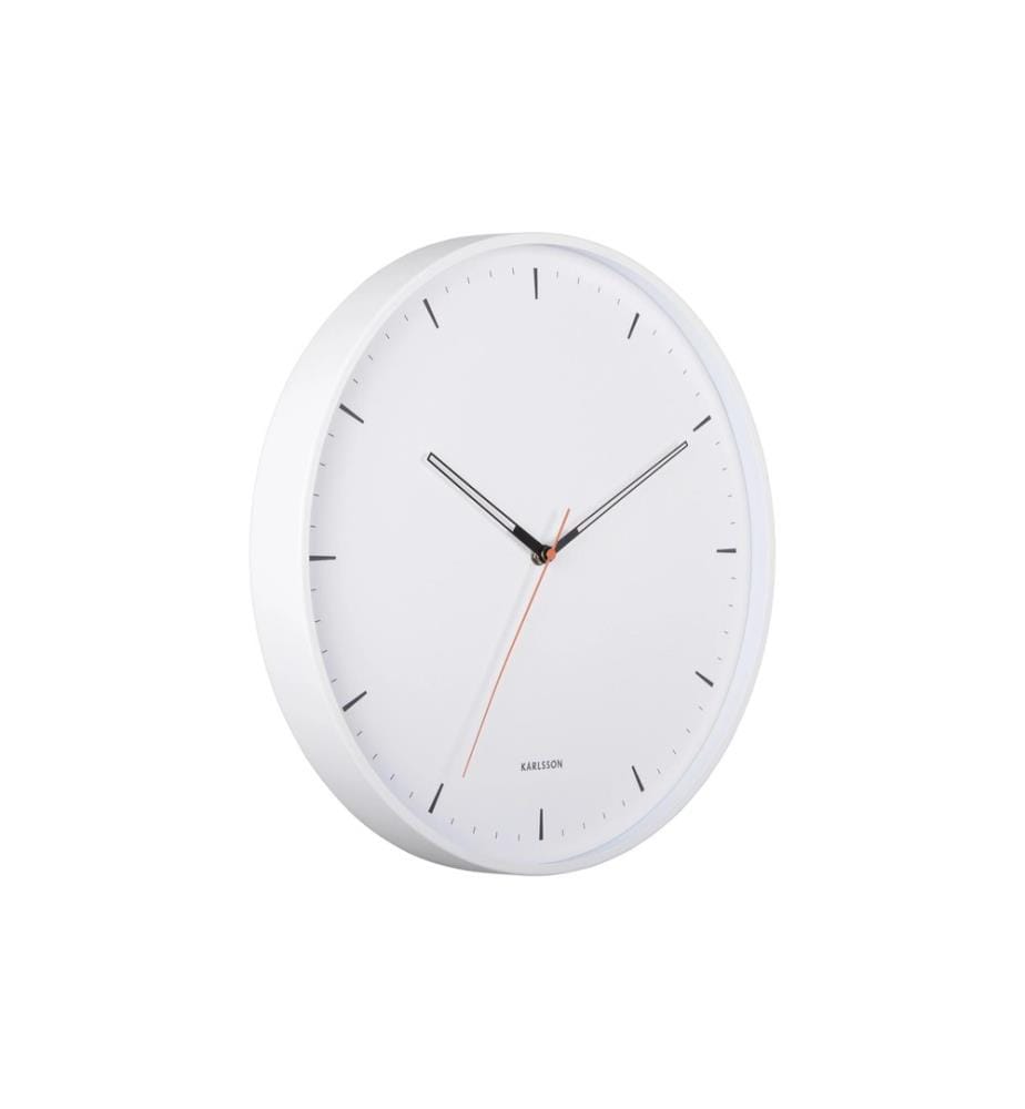 KARLSSON - Wanduhr Calm 40 cm, Weiss matt