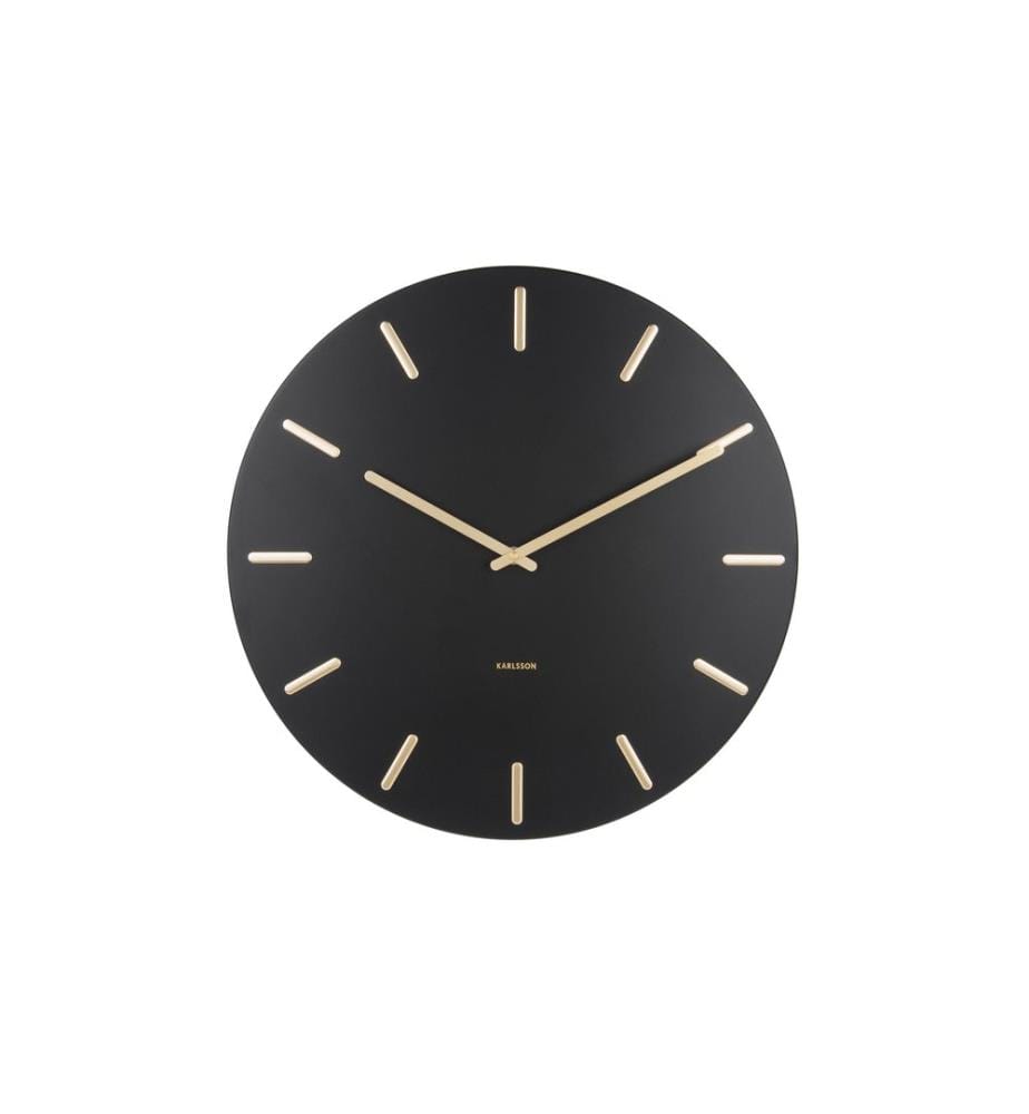 KARLSSON - Wanduhr Charm 45 cm, Schwarz