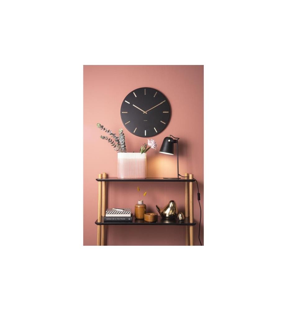 KARLSSON - Wanduhr Charm 45 cm, Schwarz
