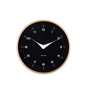 KARLSSON - Wanduhr Osado Dome 30 cm, Schwarz