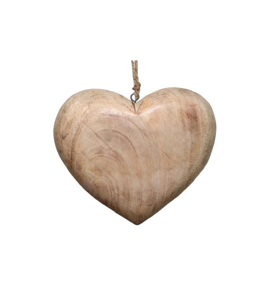 CHALET - Aufhänger Holzherz Fabienne 17 cm