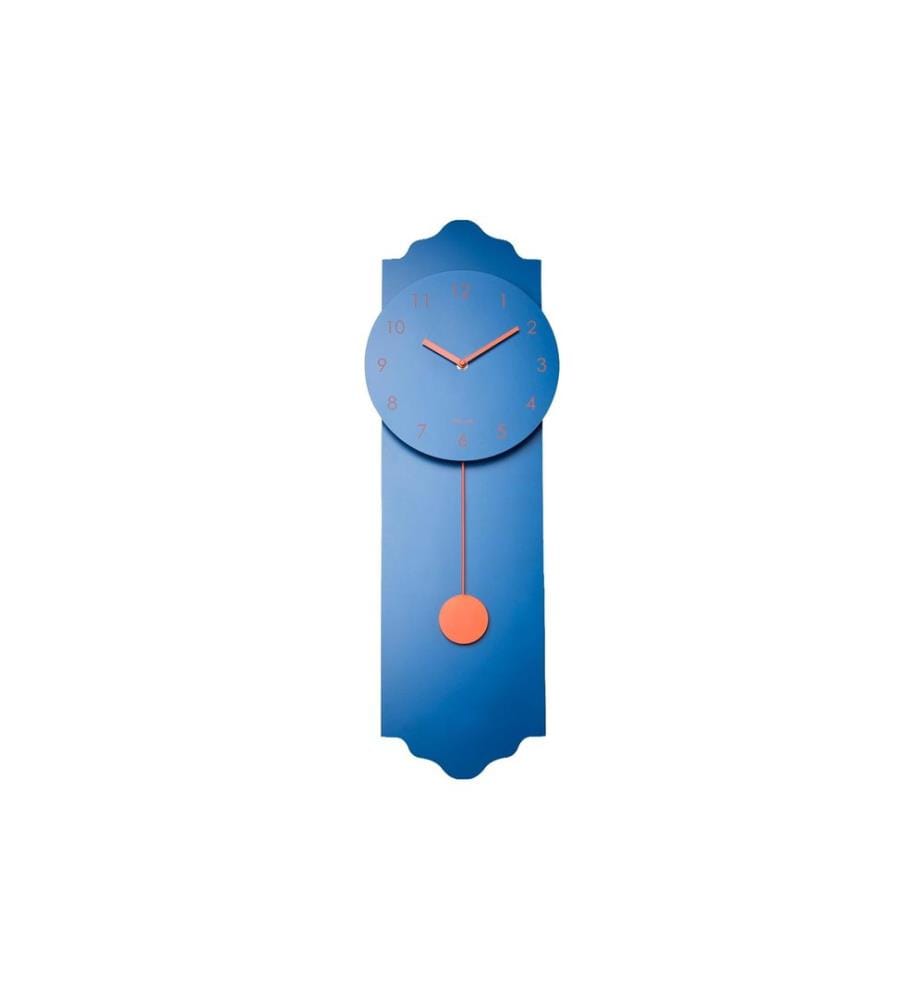 CHIC MIC - Wanduhr Pendelum Clock 24 x 70 cm, Blau
