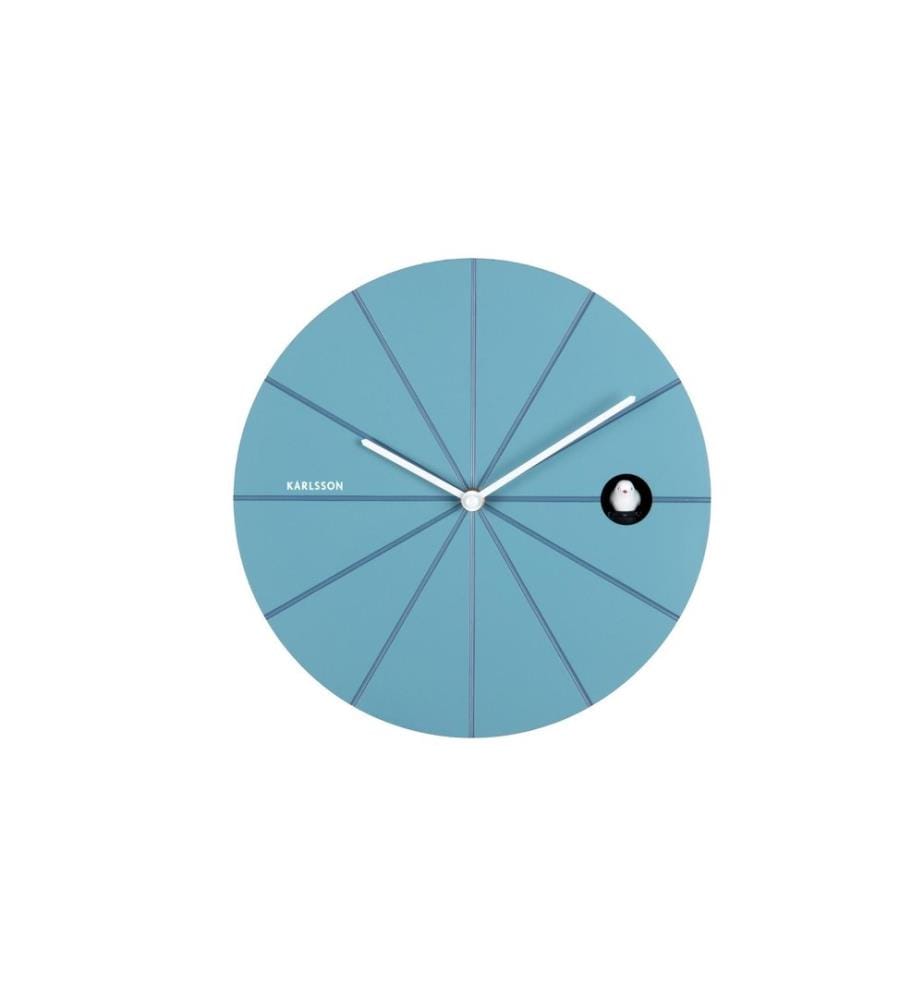 KARLSSON - Wanduhr Destacado 28 cm, Blue