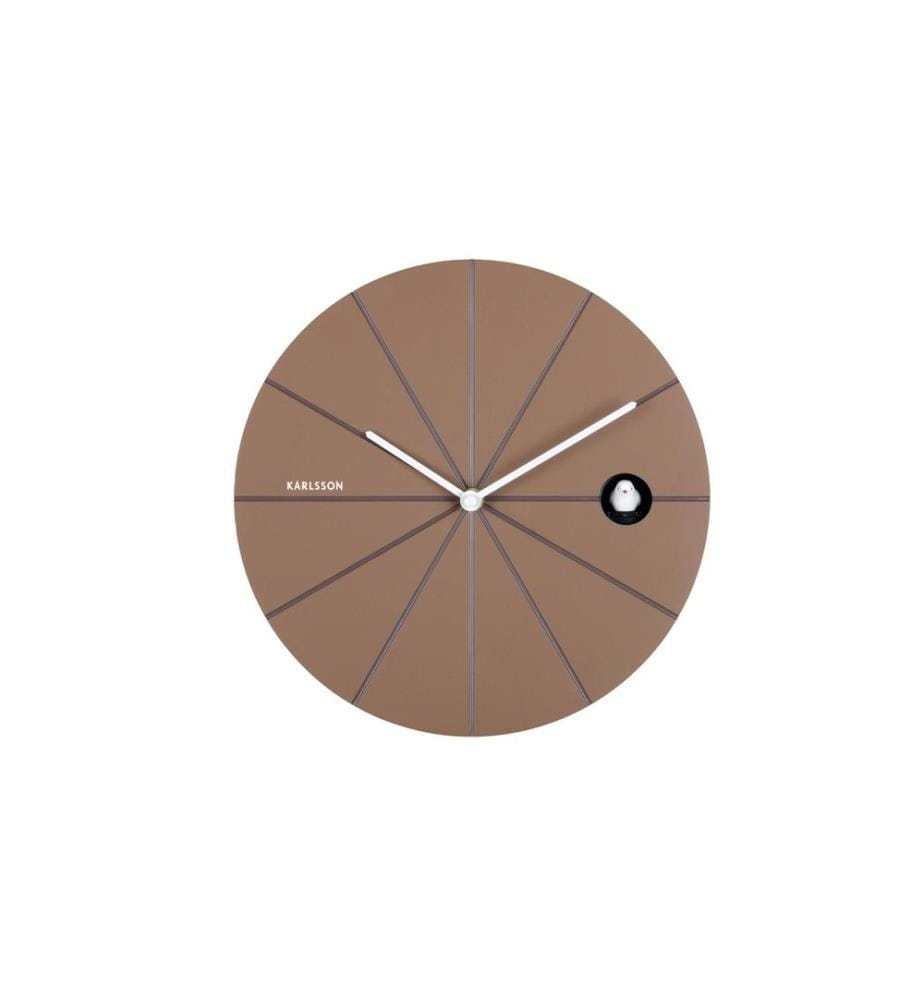 KARLSSON - Wanduhr Destacado 28 cm, Mocha Brown