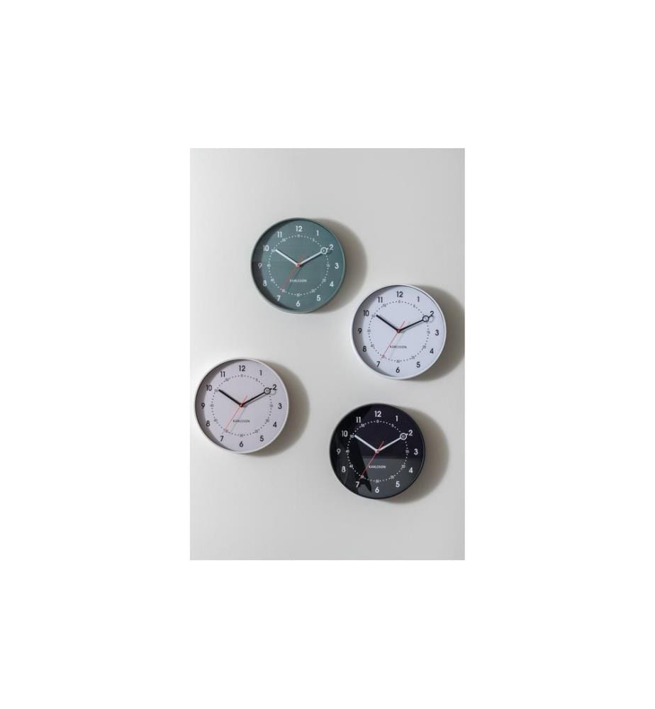 KARLSSON - Wanduhr Fresco 31.5 cm, Black