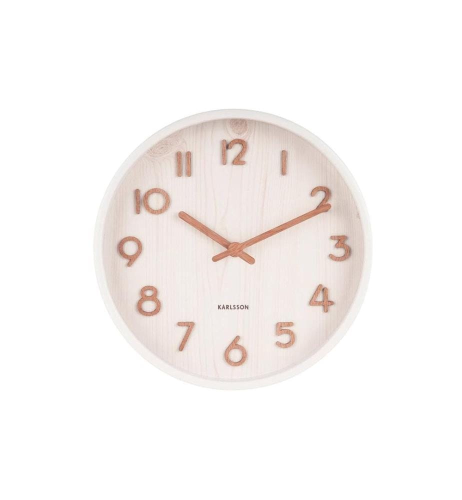 KARLSSON - Wanduhr Pure Ø 22 cm, Weiss