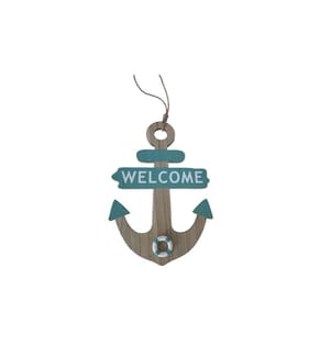 DAMECO - Décoration de mur Ancre Welcome 30 cm