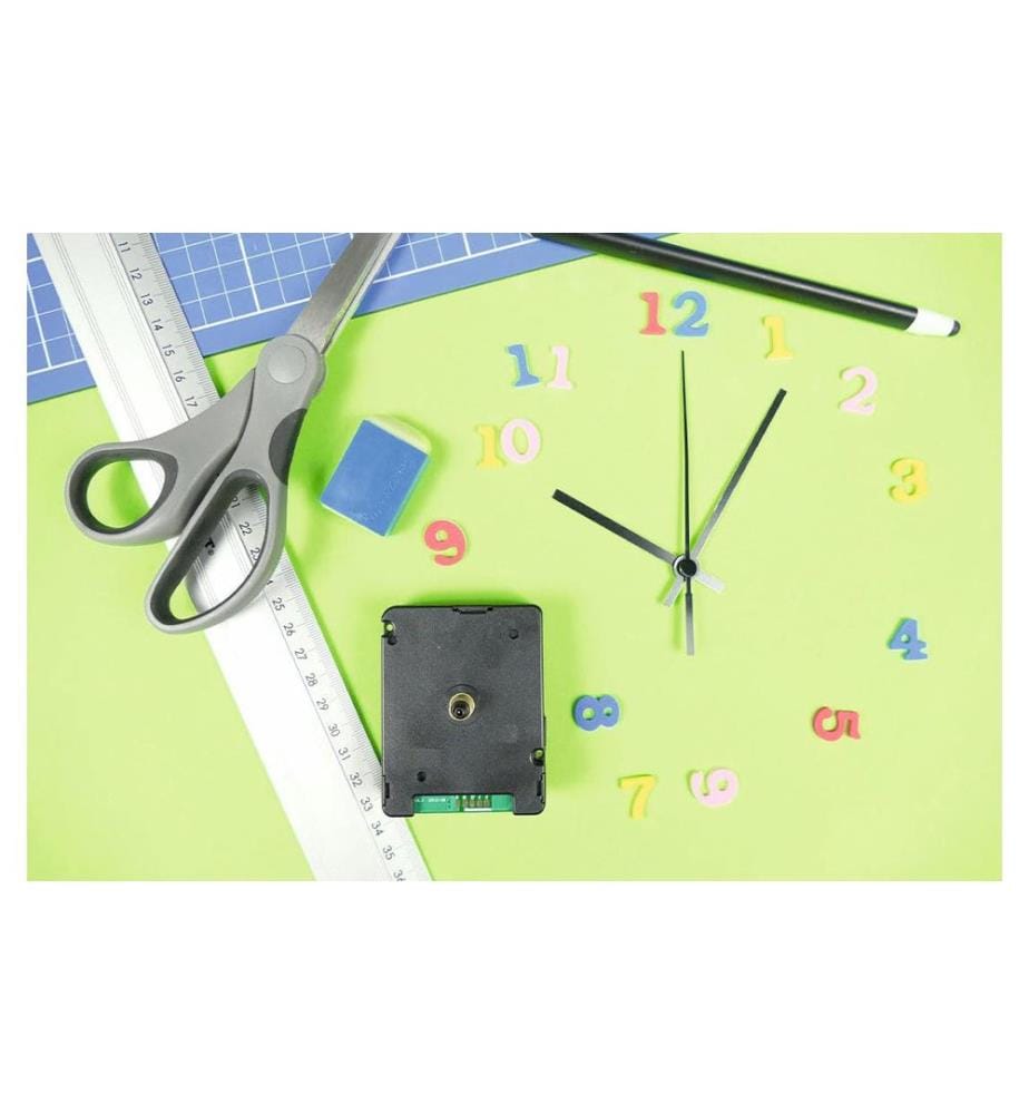 TFA DOSTMANN - Funkuhrwerk mit Uhrzeigerset 7.1 x 5.5 cm, Schwarz