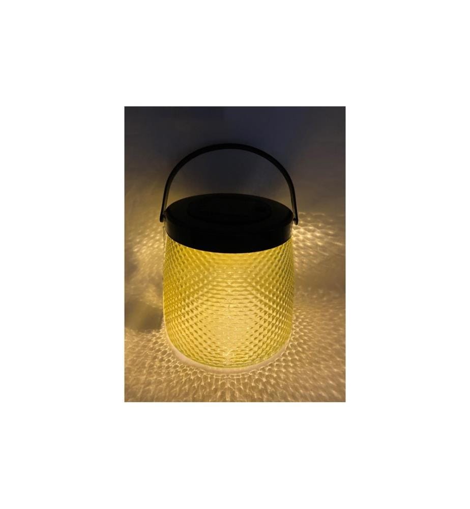 DAMECO - Laterne LED Solar, 15.2 cm, Gelb