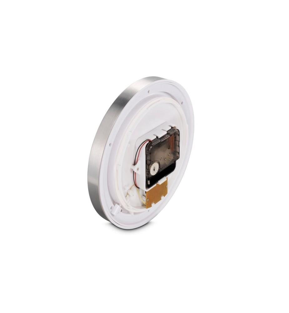 HAMA - Horloge murale Mauritius Ø 17 cm, Argenté/Blanc