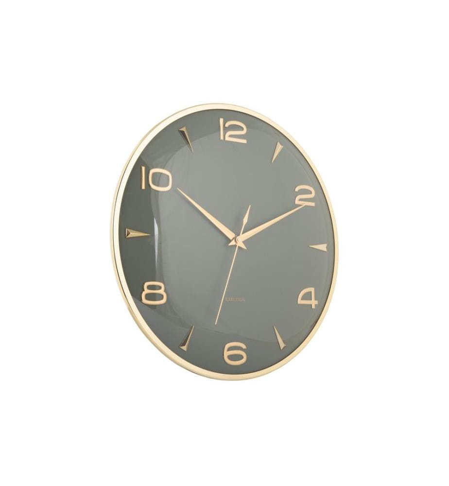 KARLSSON - Wanduhr Sienna Glow Jungle green