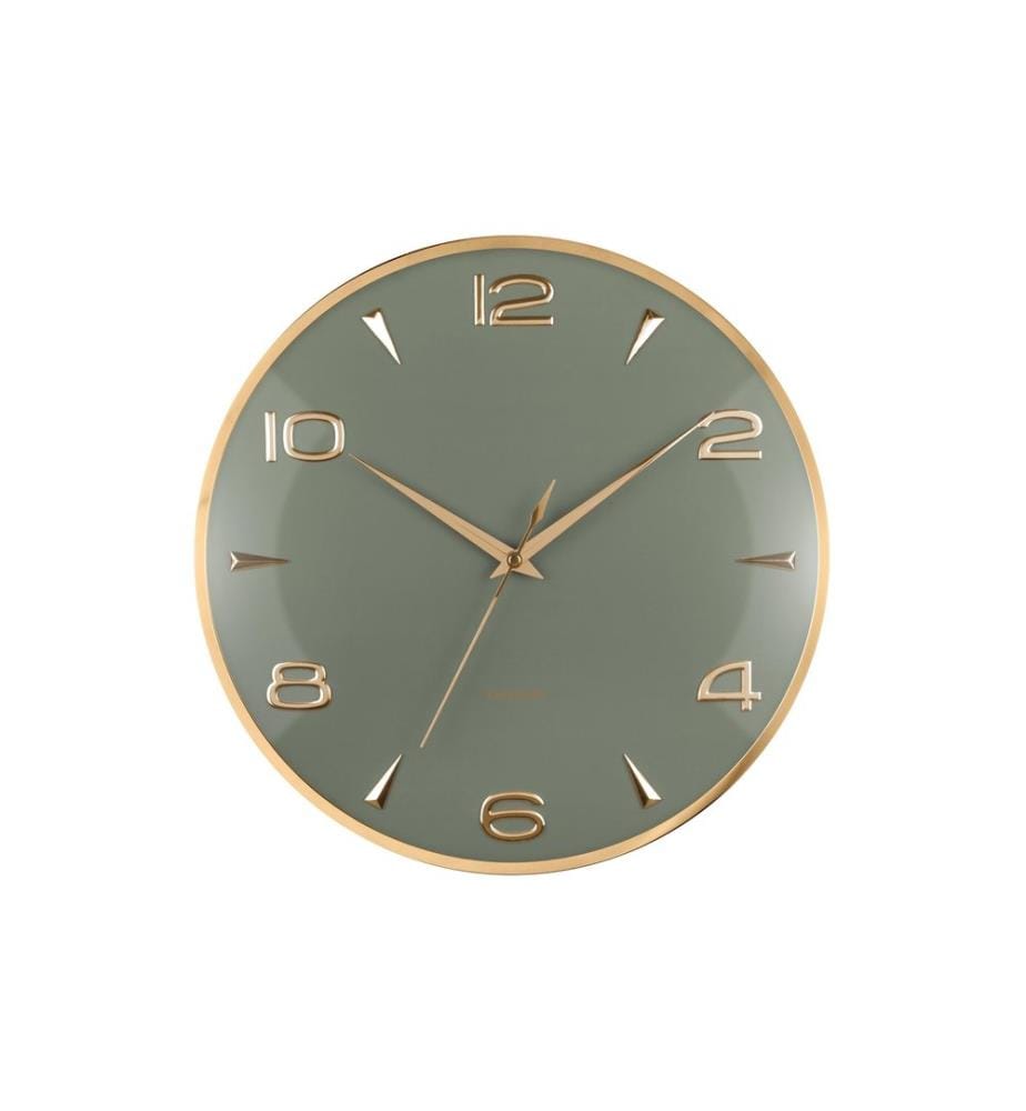 KARLSSON - Wanduhr Sienna Glow Jungle green