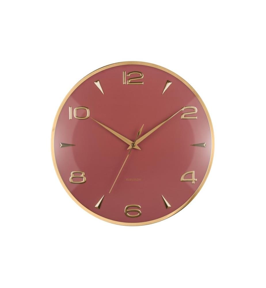 KARLSSON - Wanduhr Sienna Glow Red ochre