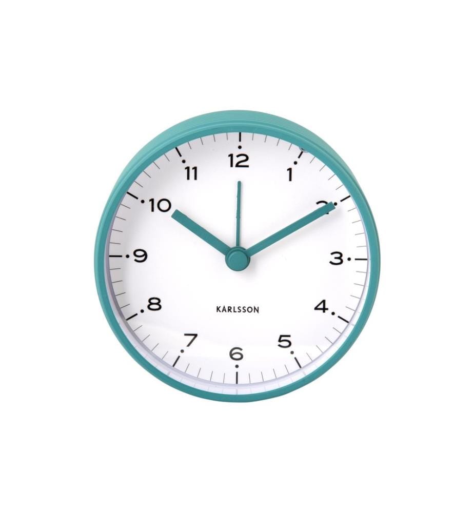 KARLSSON - Réveil classique Circus Rings Turquoise blue