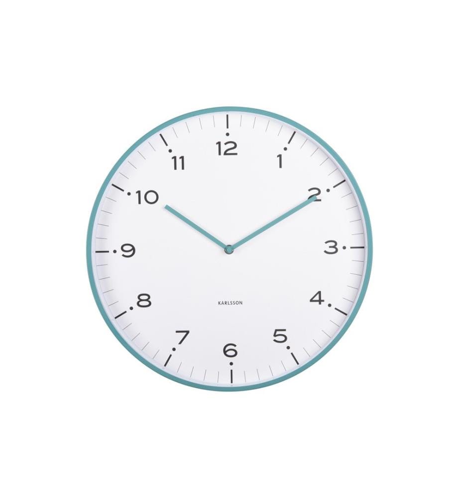 KARLSSON - Wanduhr Circus Rings Turquoise blue