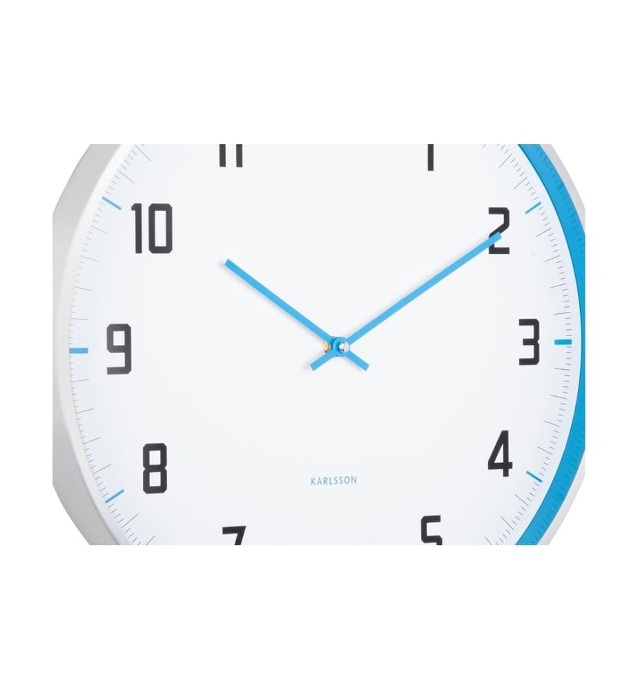 KARLSSON - Wanduhr Sporty Bright blue