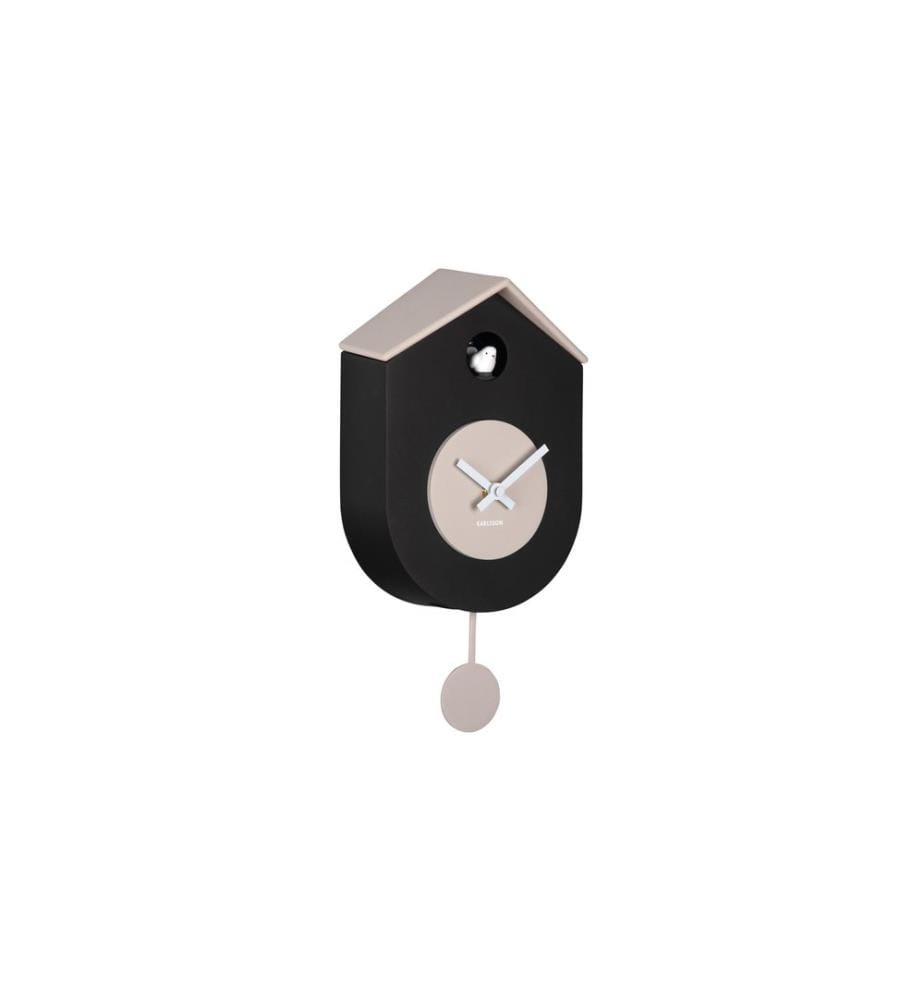 KARLSSON - Wanduhr Kuckuck Grato 17.5 x 33.2, Black/Grey