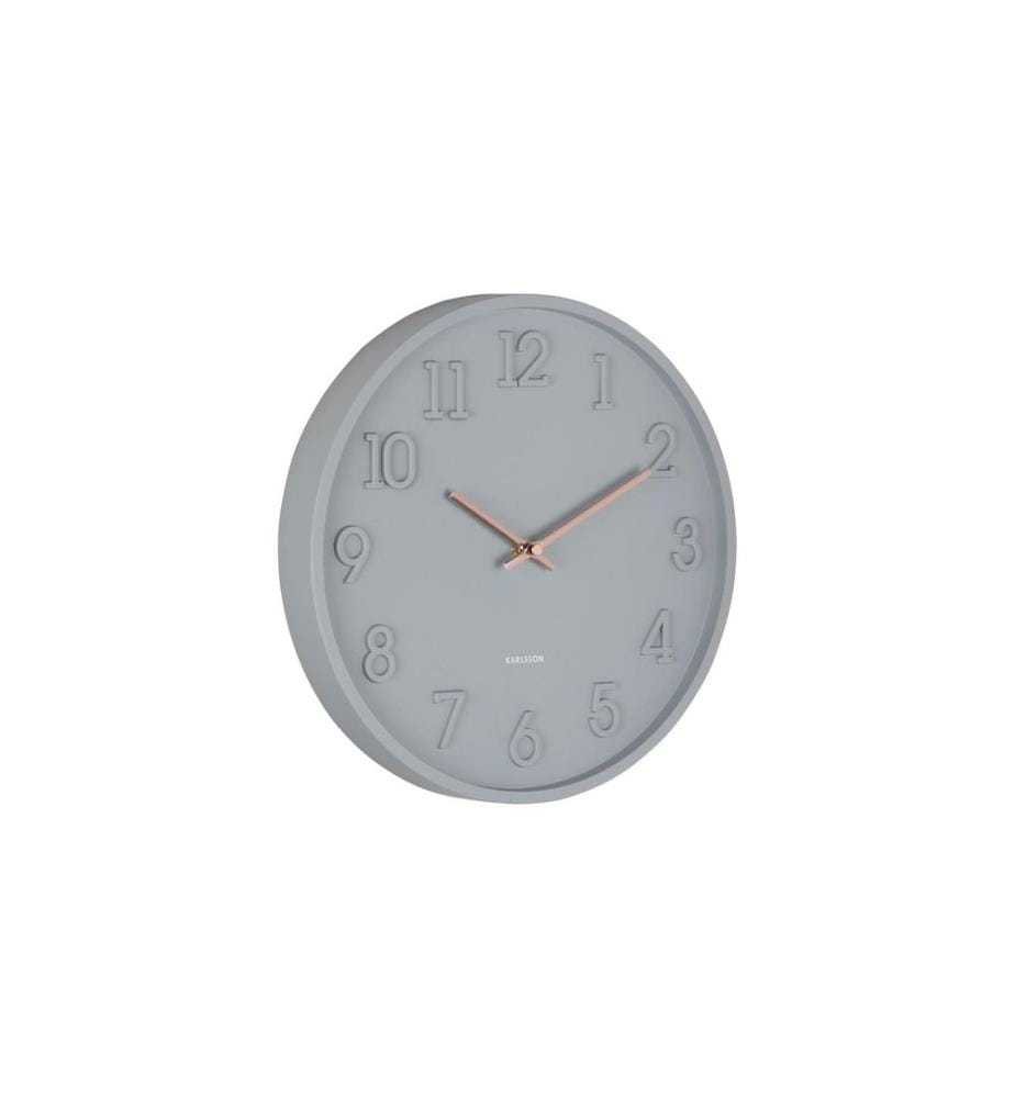 KARLSSON - Wanduhr Calma 30 x 3.8cm, Dunkelgrau