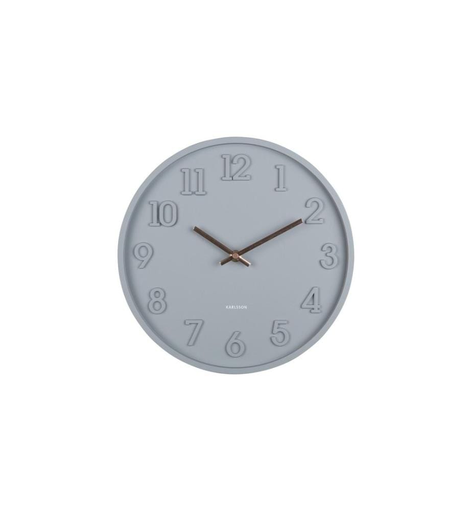 KARLSSON - Wanduhr Calma 30 x 3.8cm, Dunkelgrau