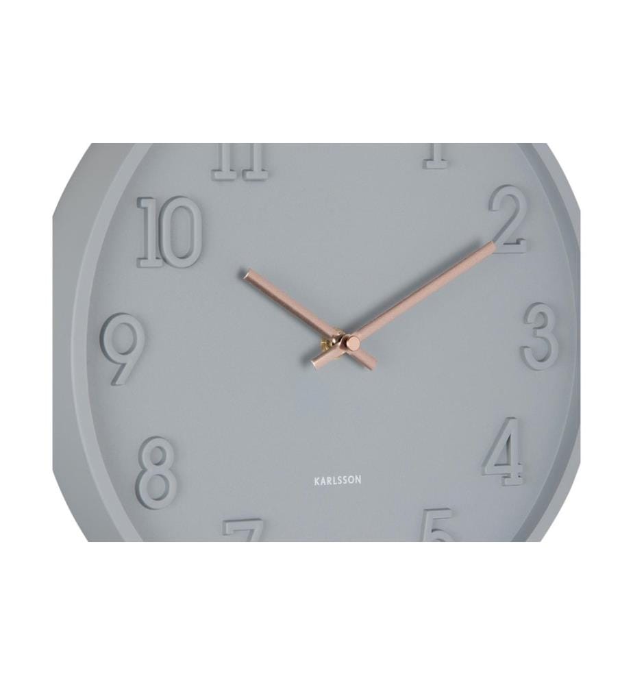 KARLSSON - Wanduhr Calma 30 x 3.8cm, Dunkelgrau