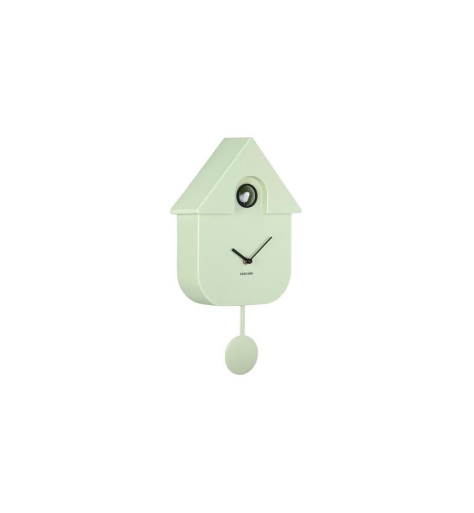 KARLSSON - Wanduhr Kuckuck Soft Green