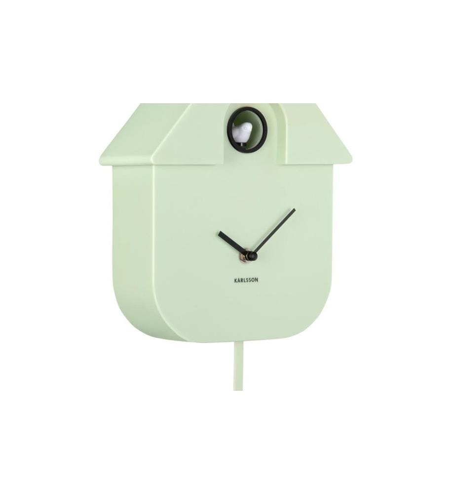 KARLSSON - Wanduhr Kuckuck Soft Green