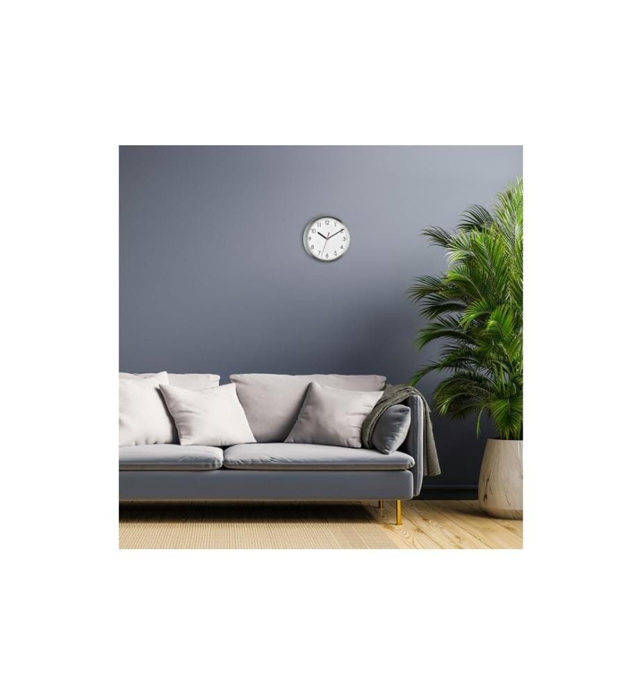 TFA DOSTMANN - Wanduhr Silber