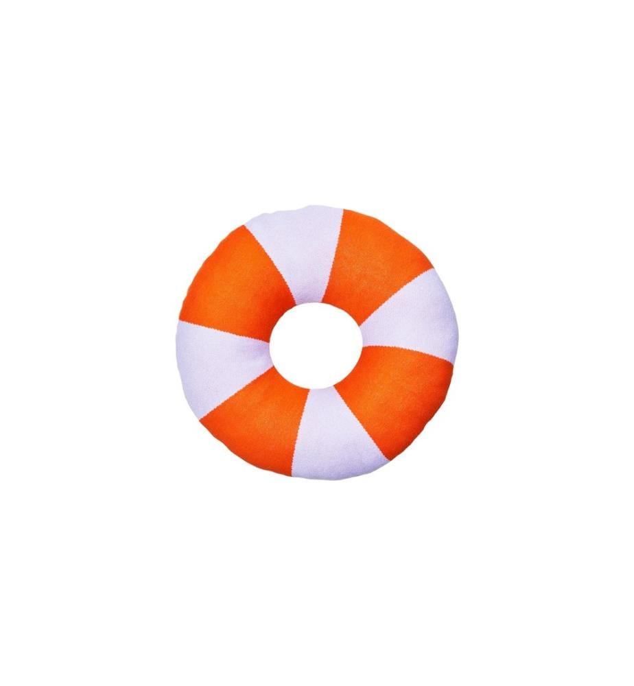 CHIC MIC - Coussin en coton tricoté Donut Orange