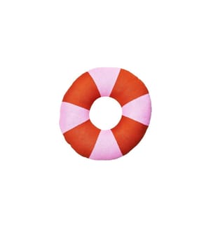 CHIC MIC - Coussin en coton tricoté Donut 50 x 50 cm,  Fraise