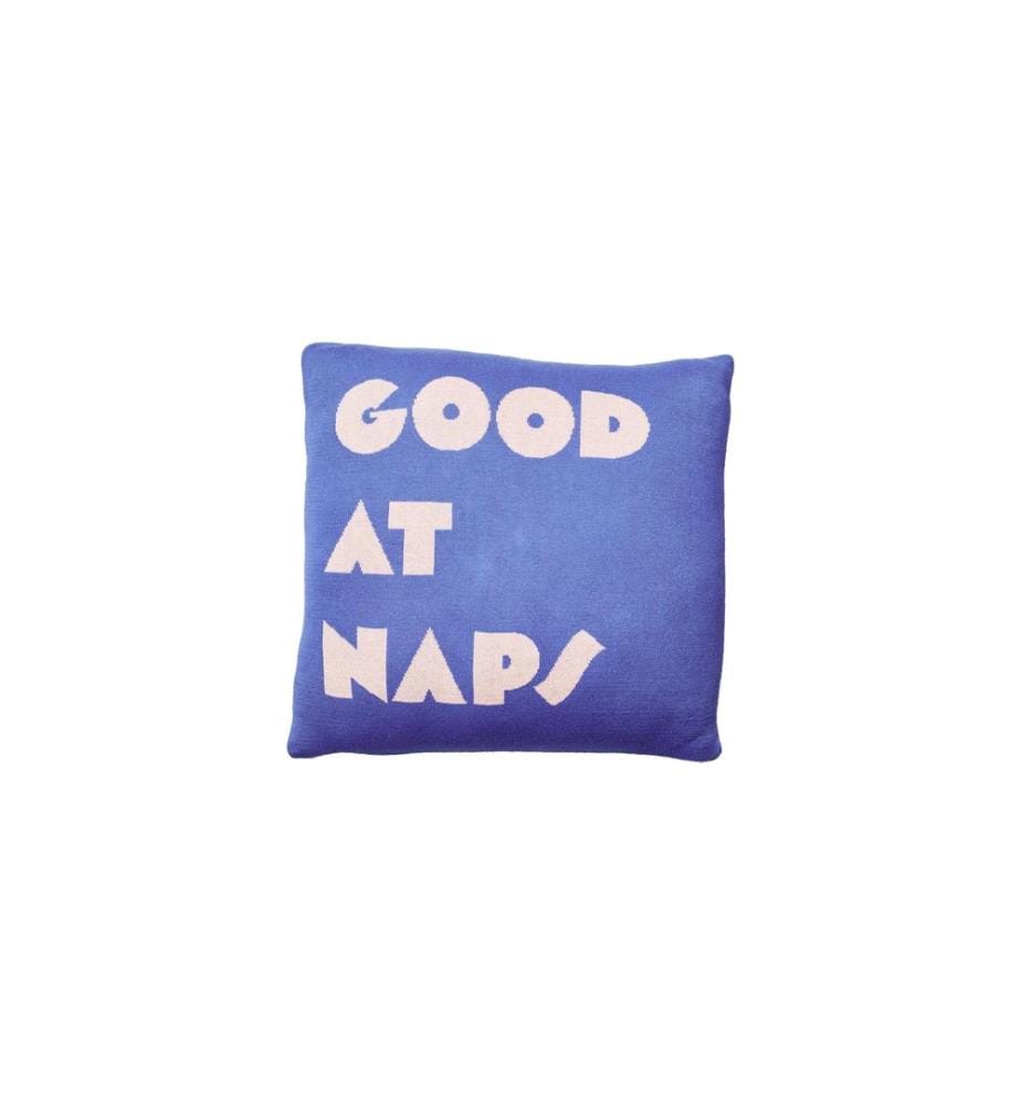 CHIC MIC - Coussin en coton tricoté Good At Naps Violet/Rose