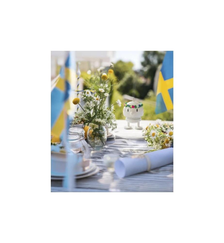 HOPTIMIST - Objet à exposer Bumble Midsommar, S Blanc 4.5 x 5.9 x 7.5 cm