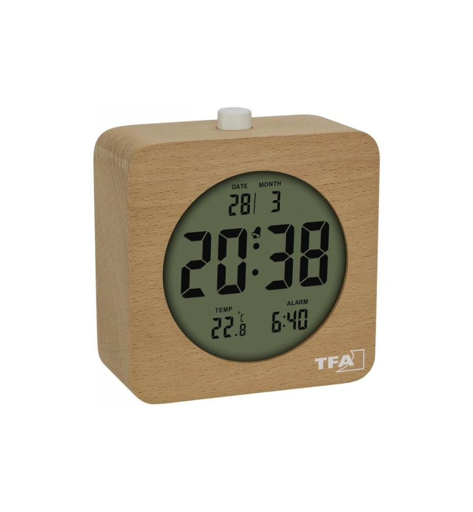 TFA DOSTMANN - Digitalwecker Braun