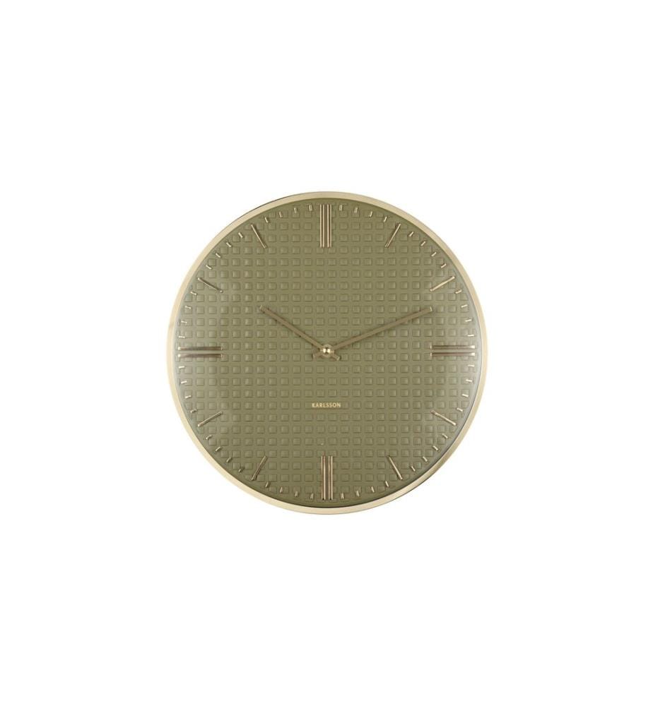 KARLSSON - Wanduhr Riqueza 35 cm, Luxus grün