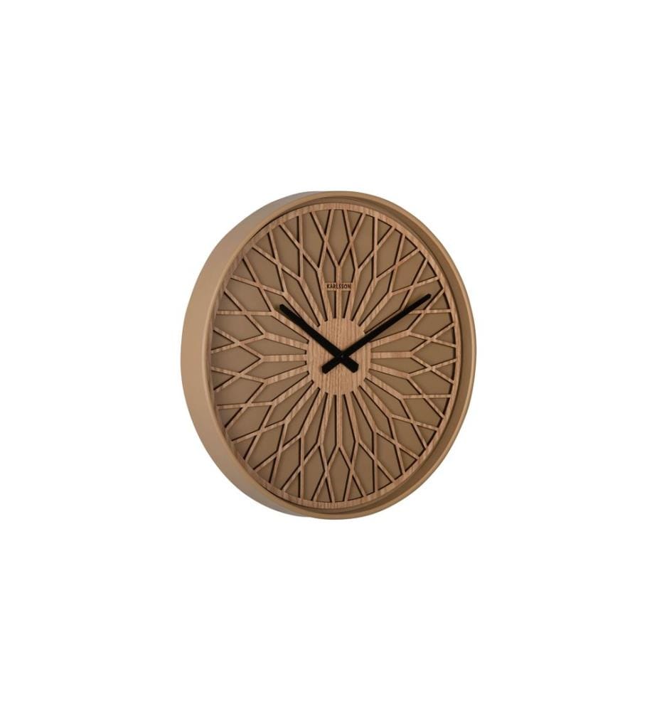 KARLSSON - Wanduhr Girasol 40.6 cm, Mokkabraun