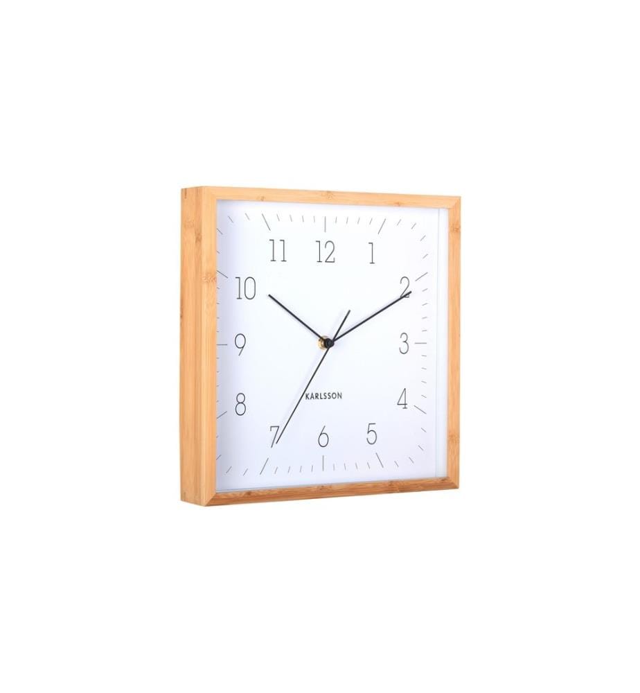 KARLSSON - Wanduhr Neat Cuadrado 29.2 x 29,2 cm, Weiss