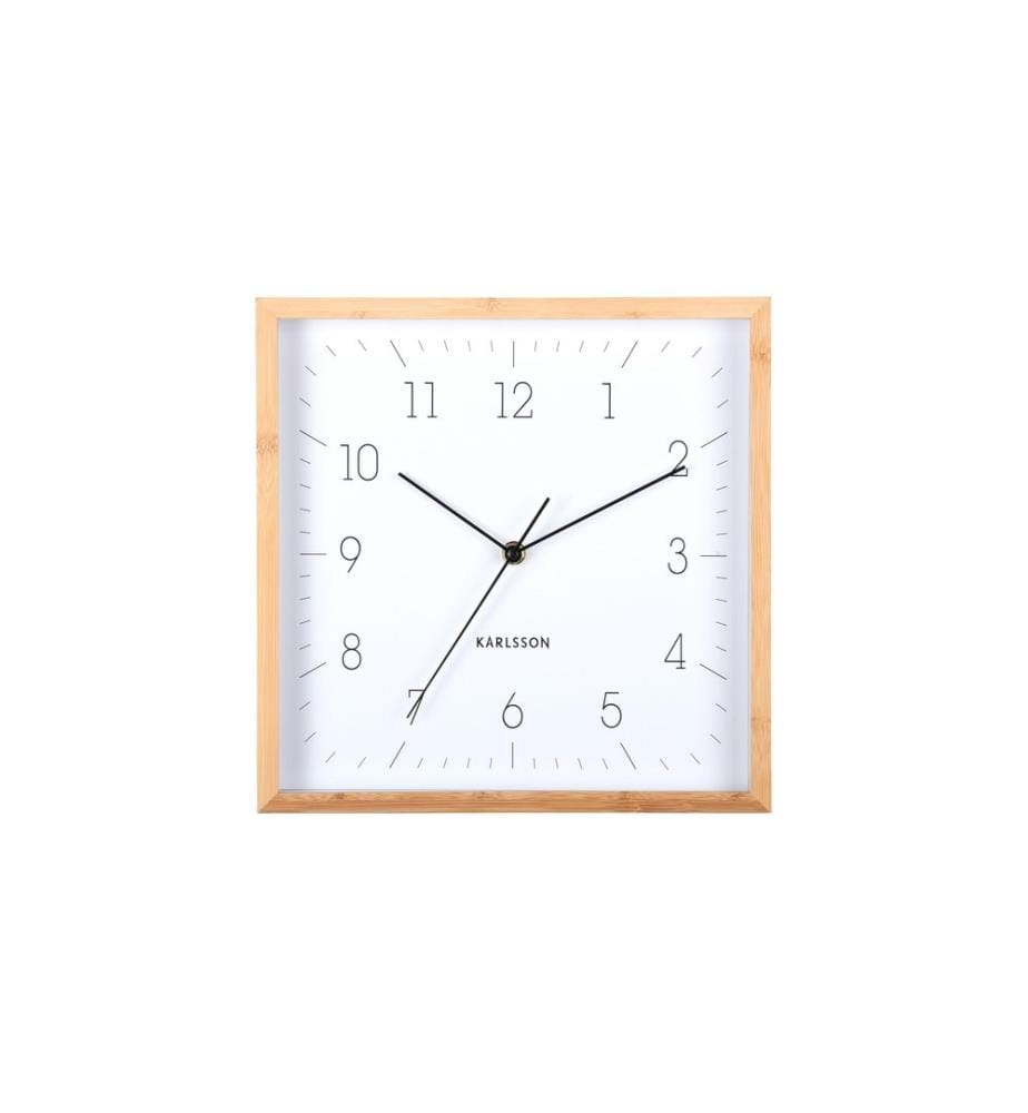 KARLSSON - Wanduhr Neat Cuadrado 29.2 x 29,2 cm, Weiss