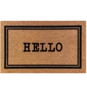 DAMECO - Fussmatte Hello 45 cm x 75 cm