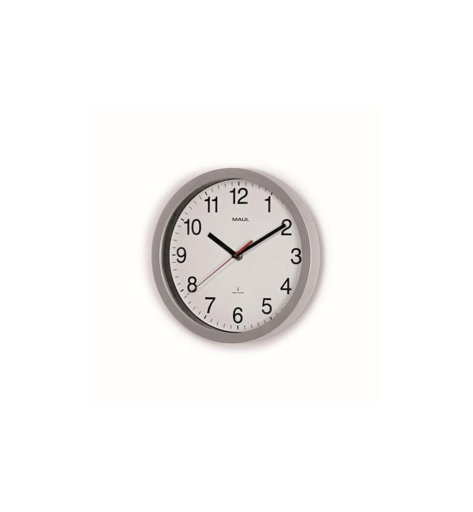 MAUL - Wanduhr MAUL -run Ø 25 cm Silber/Weiss