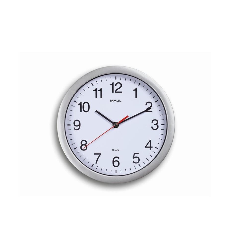 MAUL - Wanduhr MAUL -run Ø 25 cm Silber/Weiss
